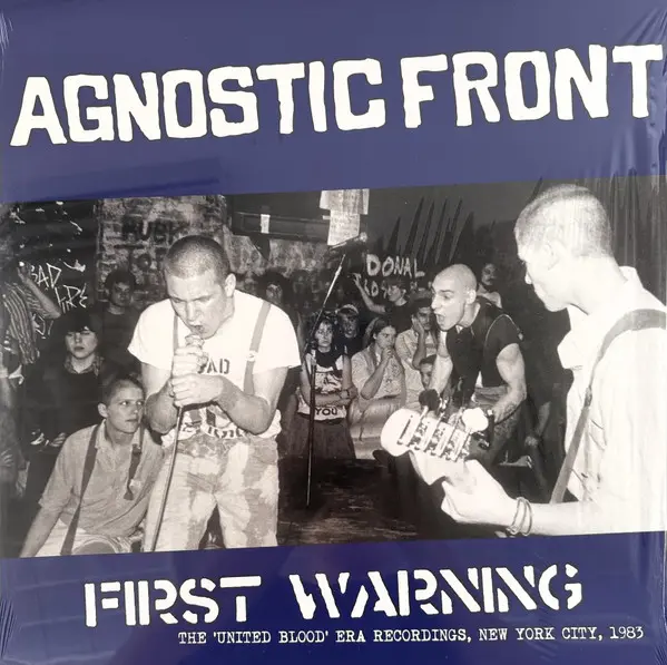 Agnostic Front - First warning (the "United blood" era recordings, New York City 1983) (LP 2025 blue vinyl)