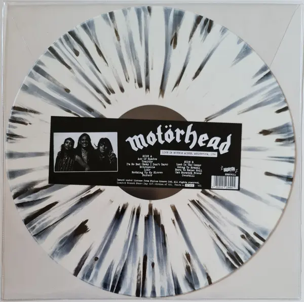 [100033] Motorhead - Live in Buenos Aires, Argentina, 1994 (LP 2025 splatter white/black vinyl)