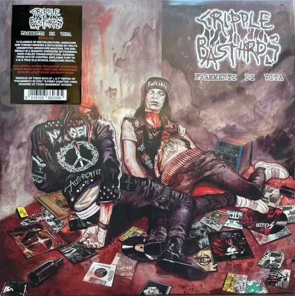 Cripple Bastards - Frammenti di vita (LP+7"ep 2024 - Diehard edition mixed red-purple vinyl with black splattering limited 150 copies)