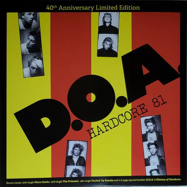 [100082] D.O.A. - Hardcore 81 (LP 40th anniversary edition)