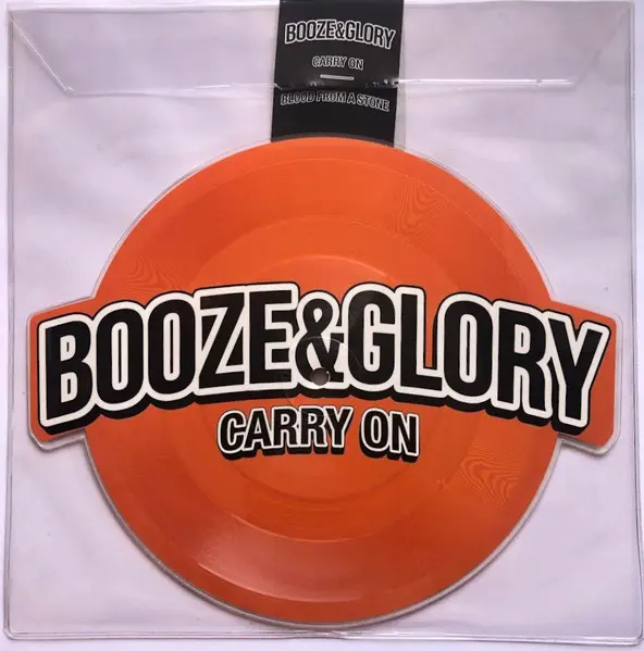 Booze & Glory - Carry On (7" shaped picture disc, orange)