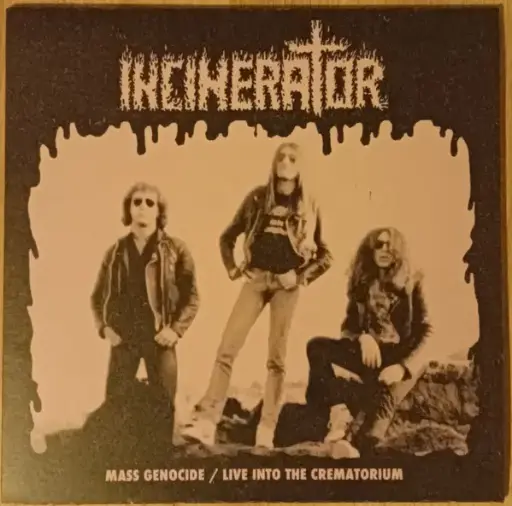 [100022] Incinerator - Mass Genocide / Live Into the Crematorium (LP 2024 swirl orange vinyl)