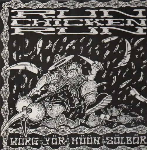 [100041] Run Chicken Run - Worg Yor Huon Solbor (LP 1992, white vinyl)