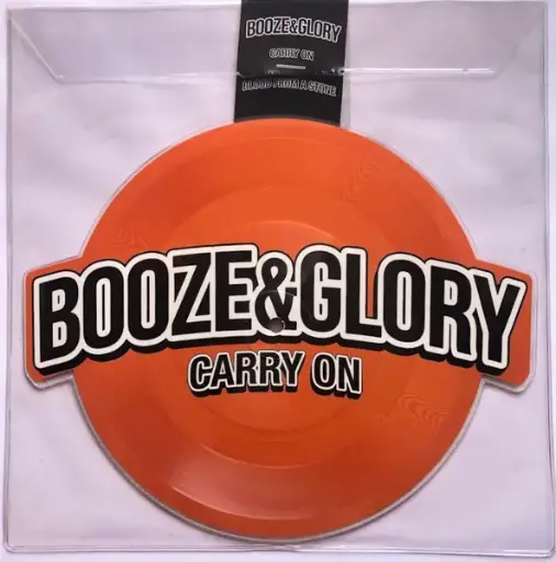 [100084] Booze & Glory - Carry On (7" shaped picture disc, orange)